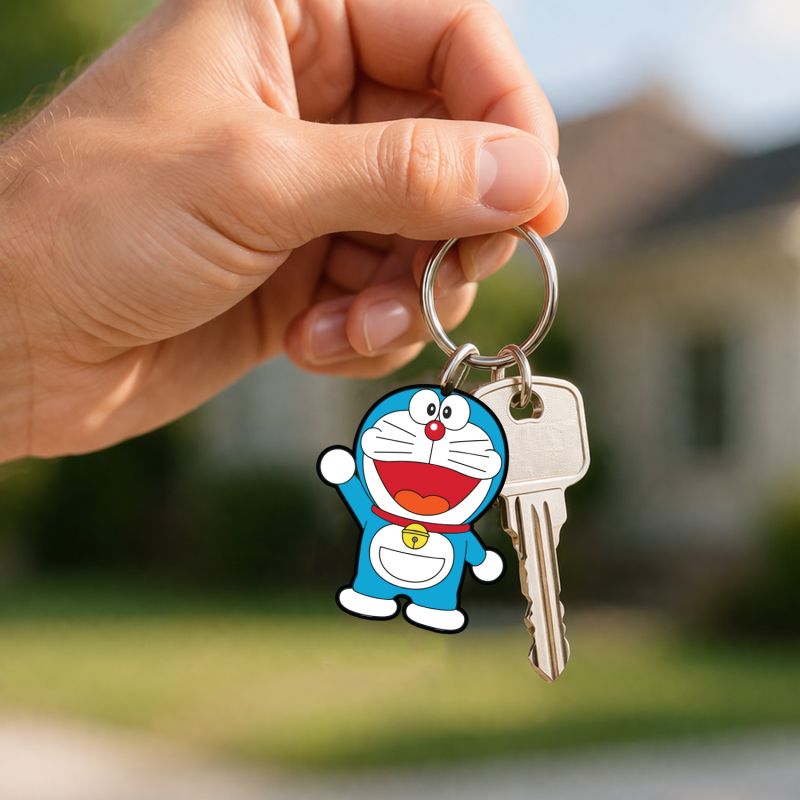 Doraemon key chain Acrylic Anime & Cartoon Theme Keychain For Bike & Car Birthday R